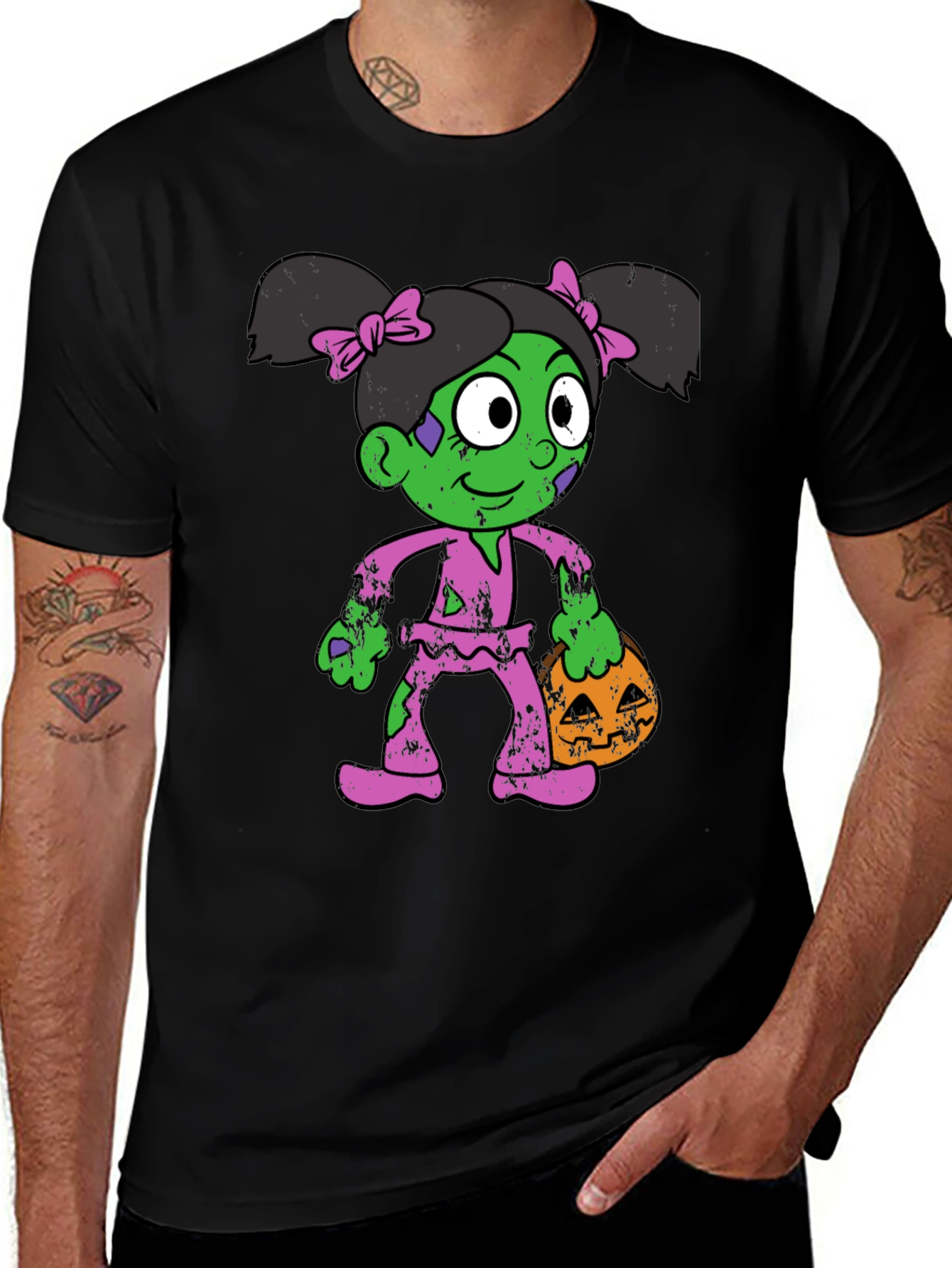 Zombie Girl Halloween T-Shirt - Costume Tee