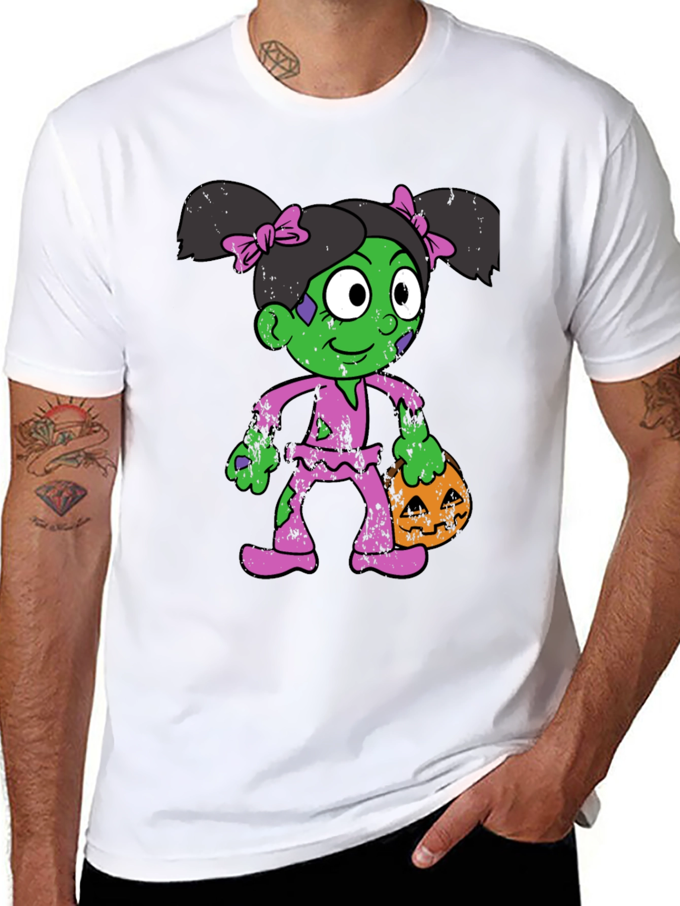 Zombie Girl Halloween T-Shirt - Costume Tee