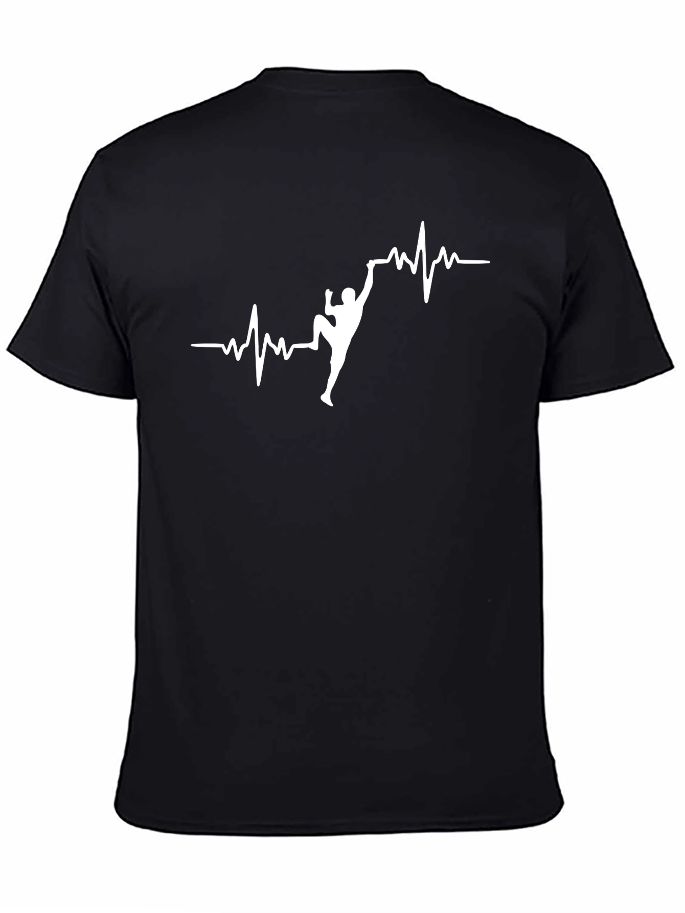 Climbing Heartbeat T-Shirt - Black
