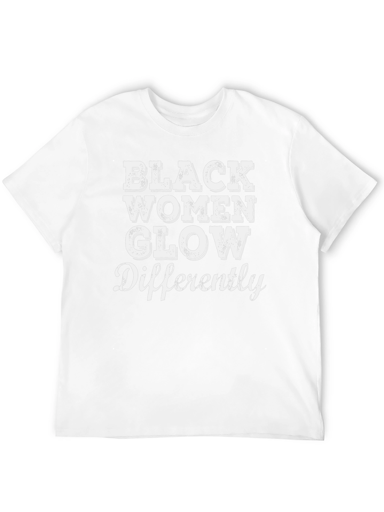 Black Women Glow Differently Graphic T-Shirt