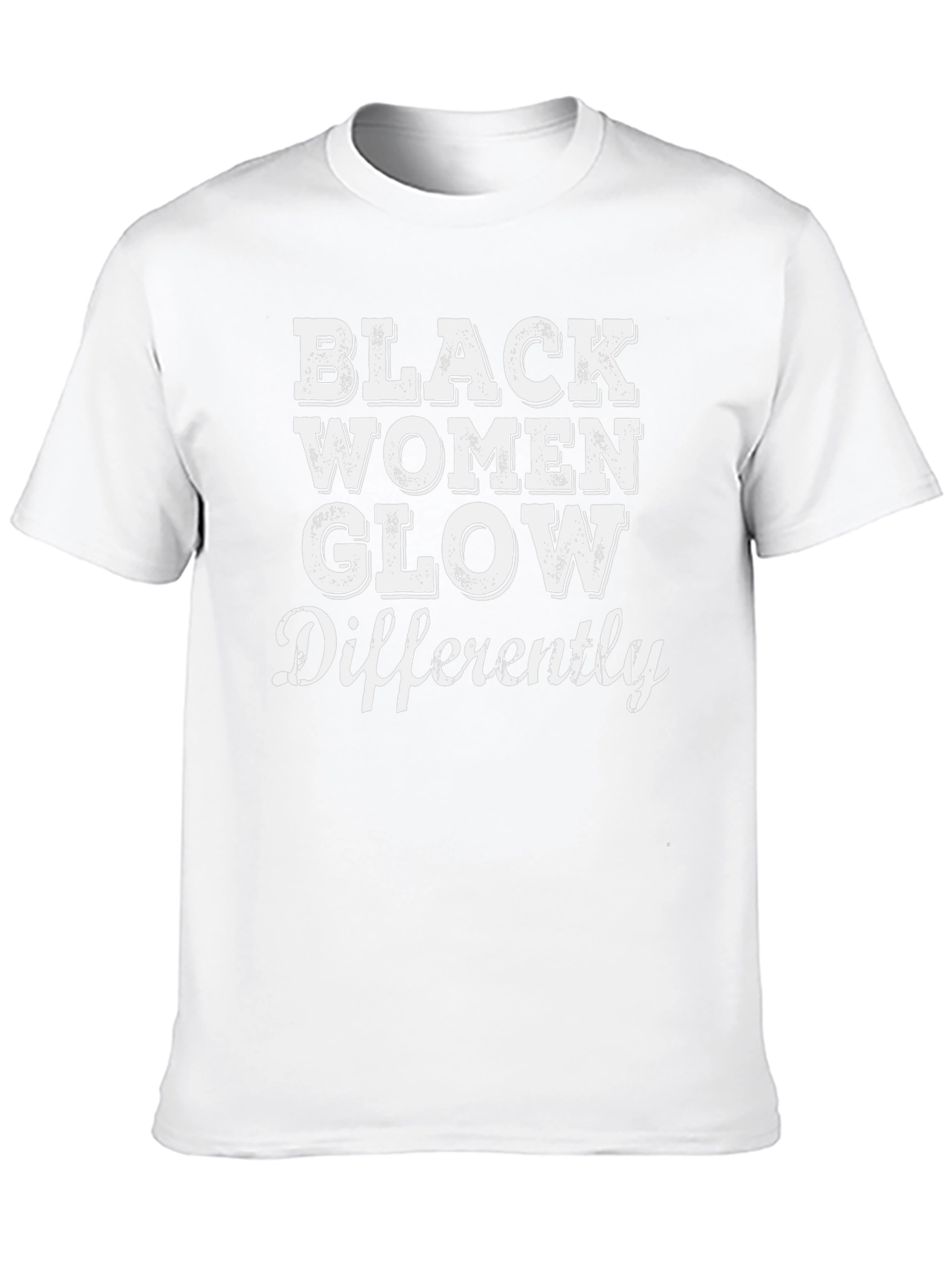 Black Women Glow Differently Graphic T-Shirt