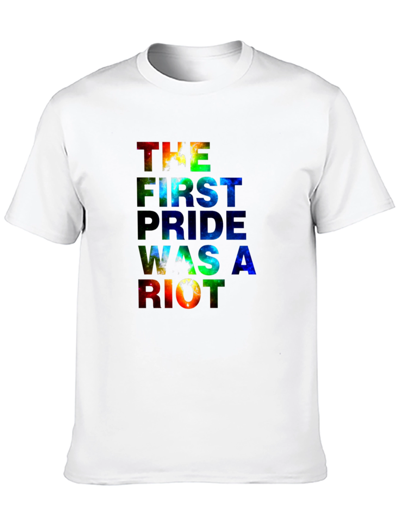 Pride Riot Graphic Tee - Black Cotton Blend