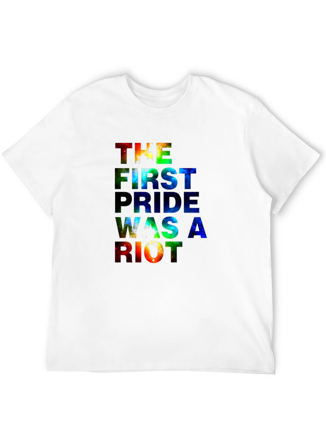 Pride Riot Graphic Tee - Black Cotton Blend