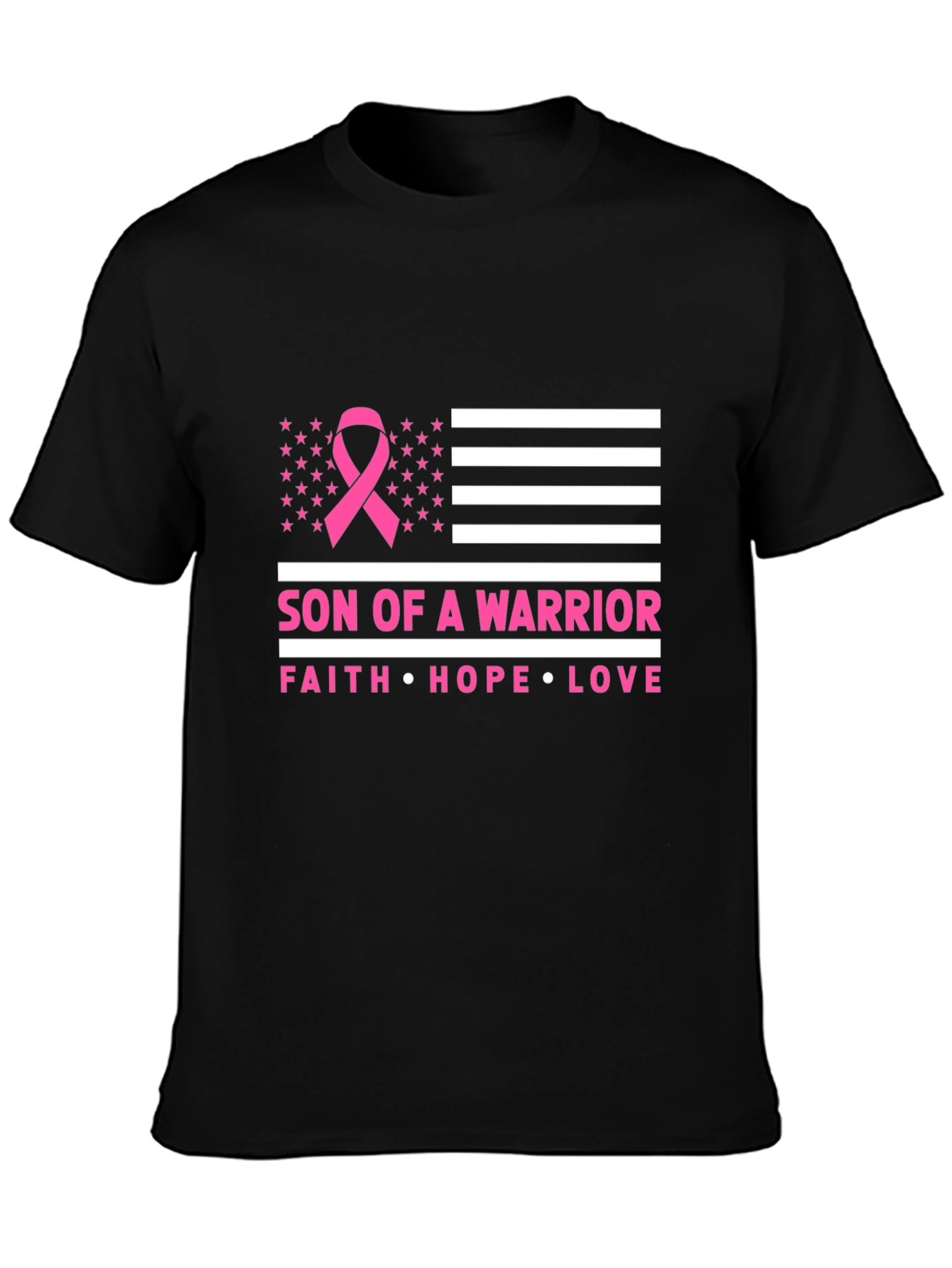 Son of a Warrior Breast Cancer Awareness T-Shirt