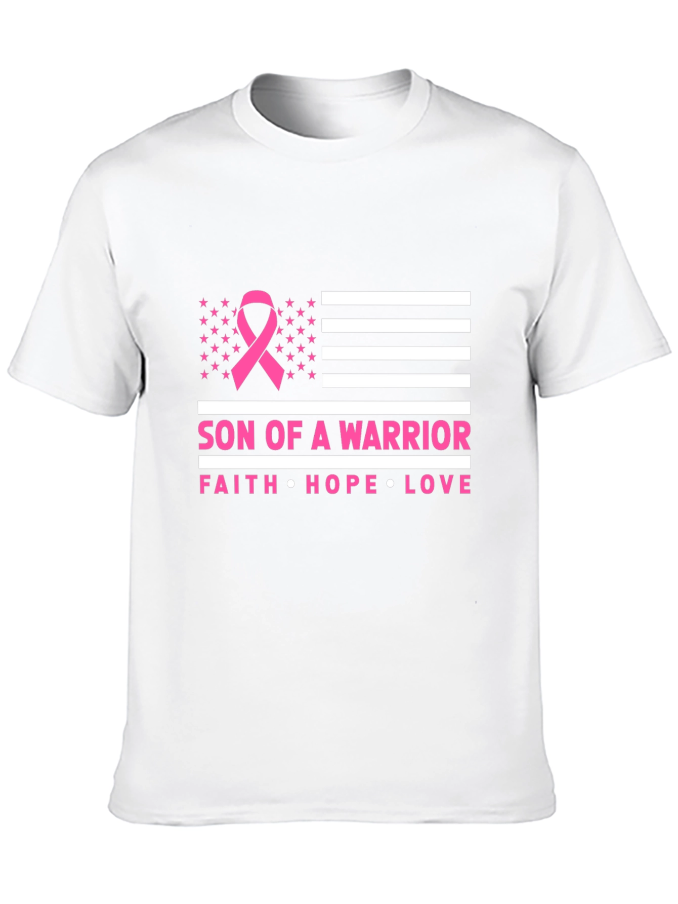 Son of a Warrior Breast Cancer Awareness T-Shirt