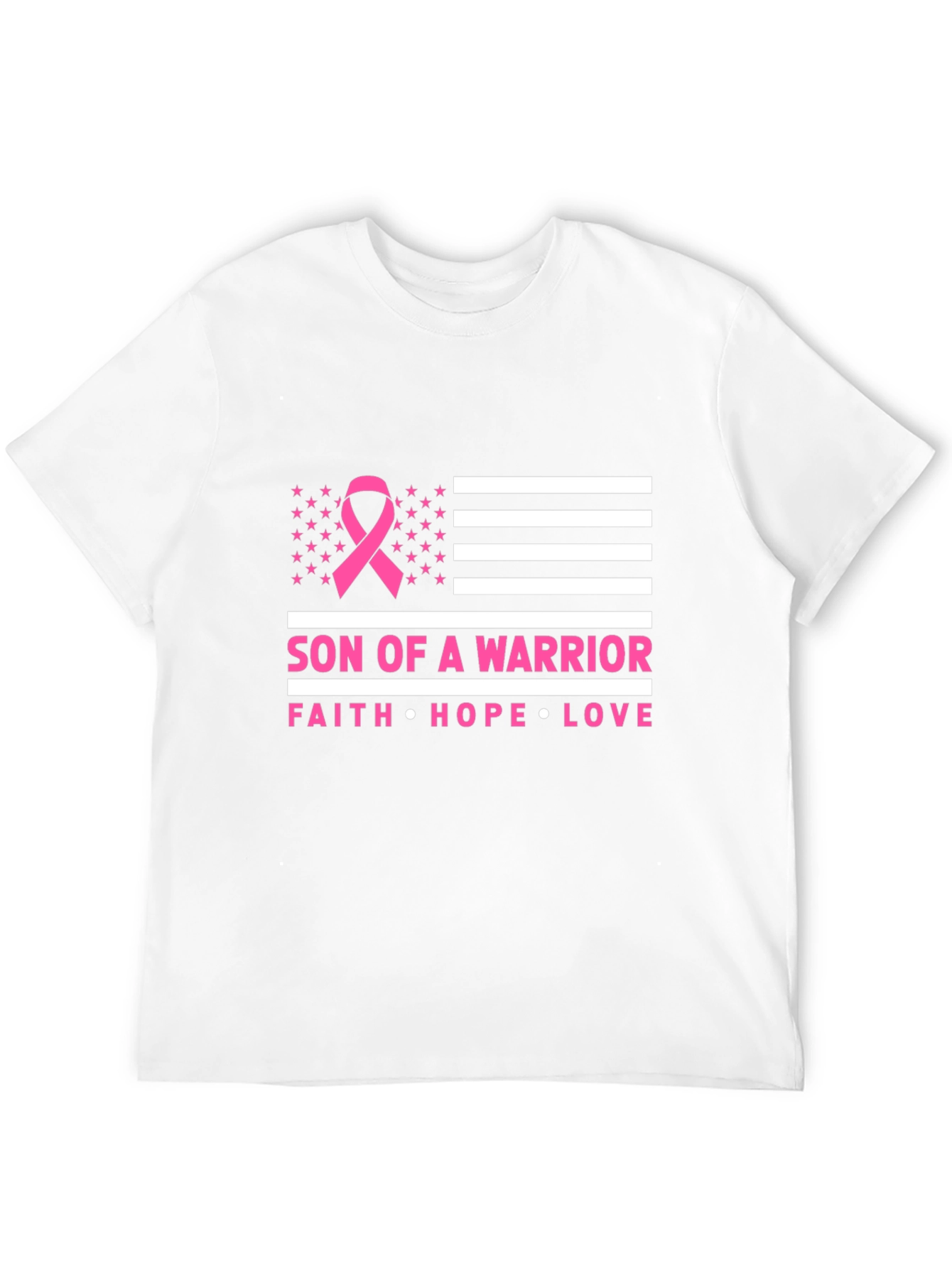 Son of a Warrior Breast Cancer Awareness T-Shirt