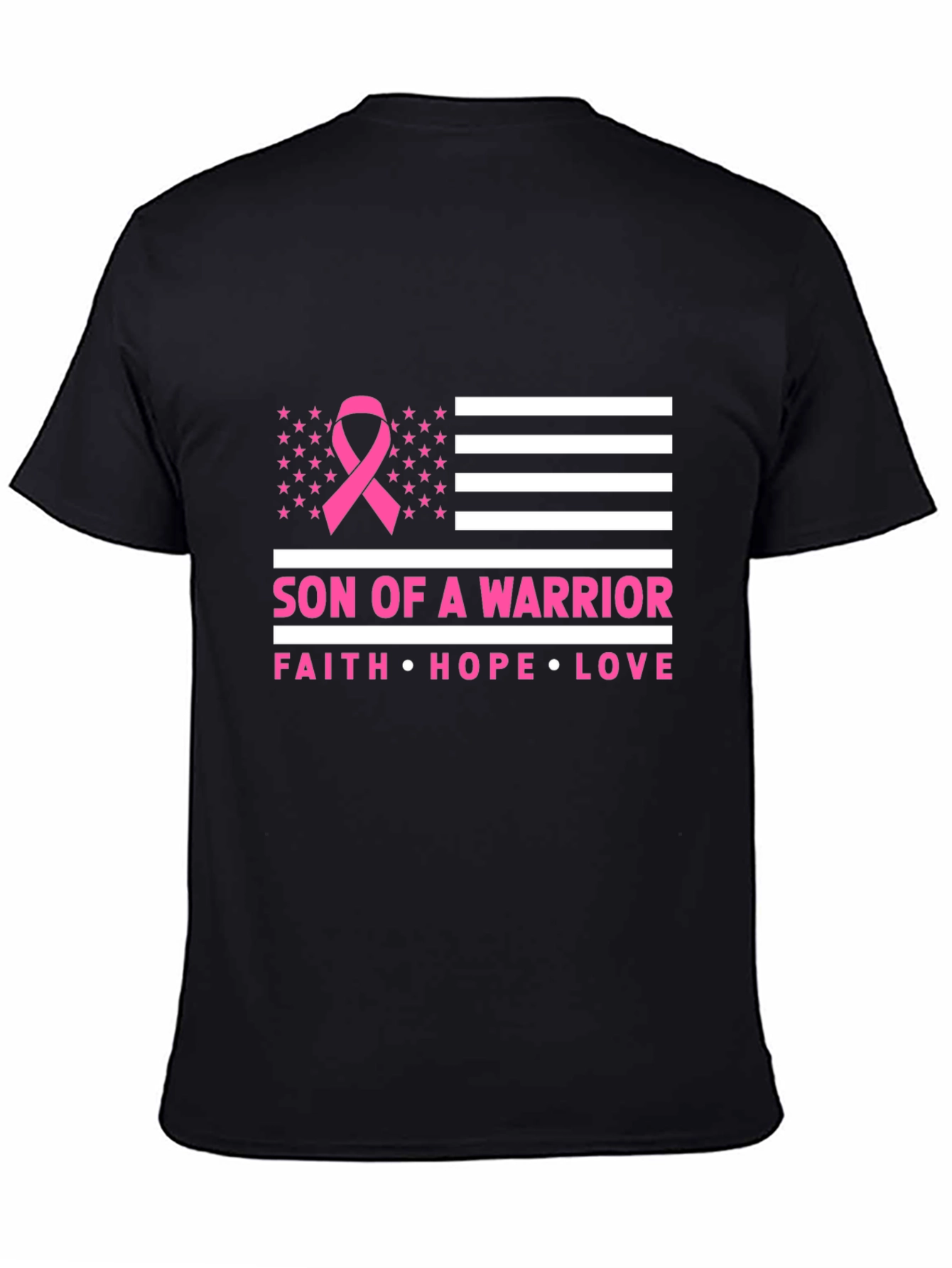 Son of a Warrior Breast Cancer Awareness T-Shirt