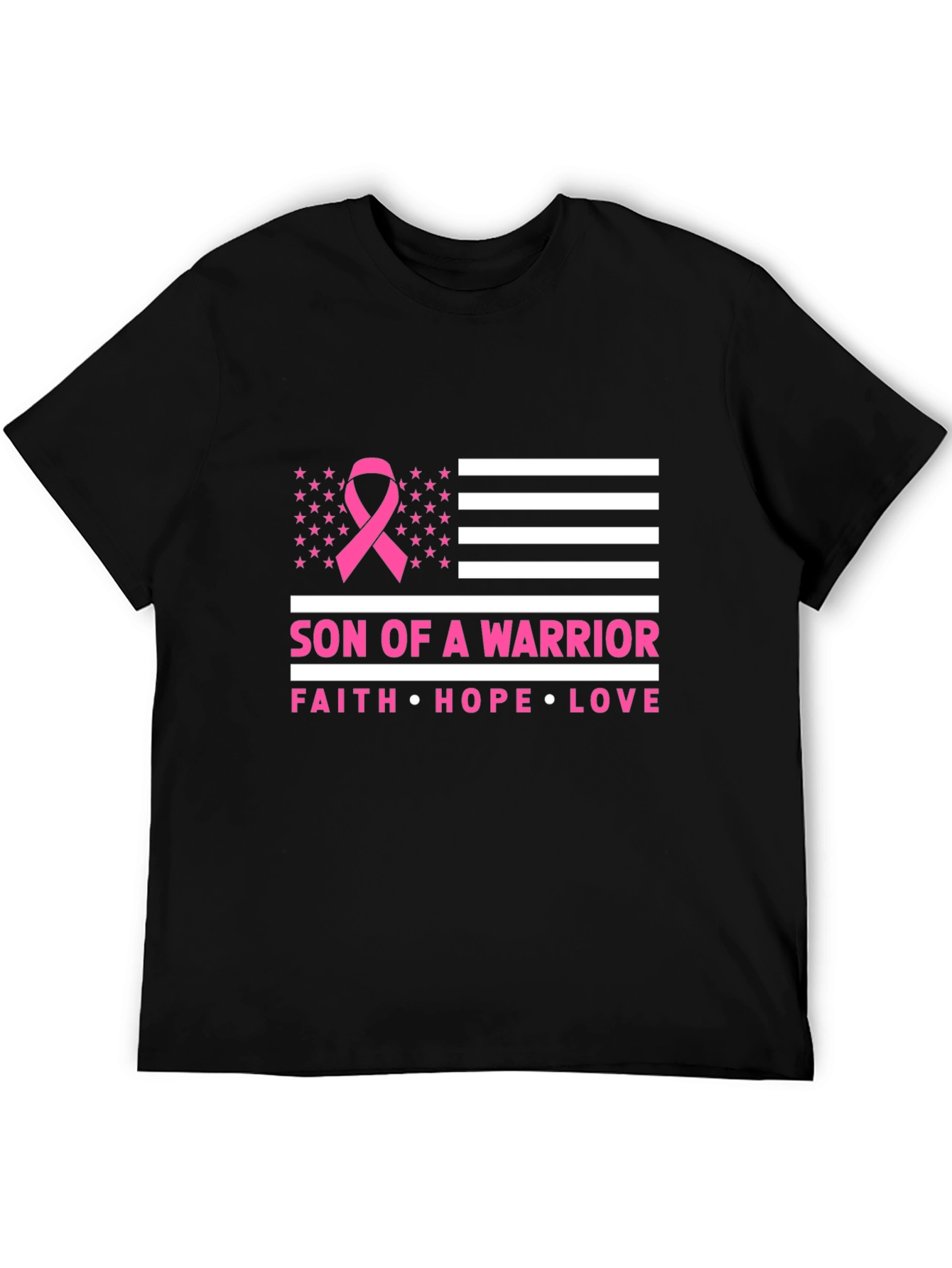 Son of a Warrior Breast Cancer Awareness T-Shirt