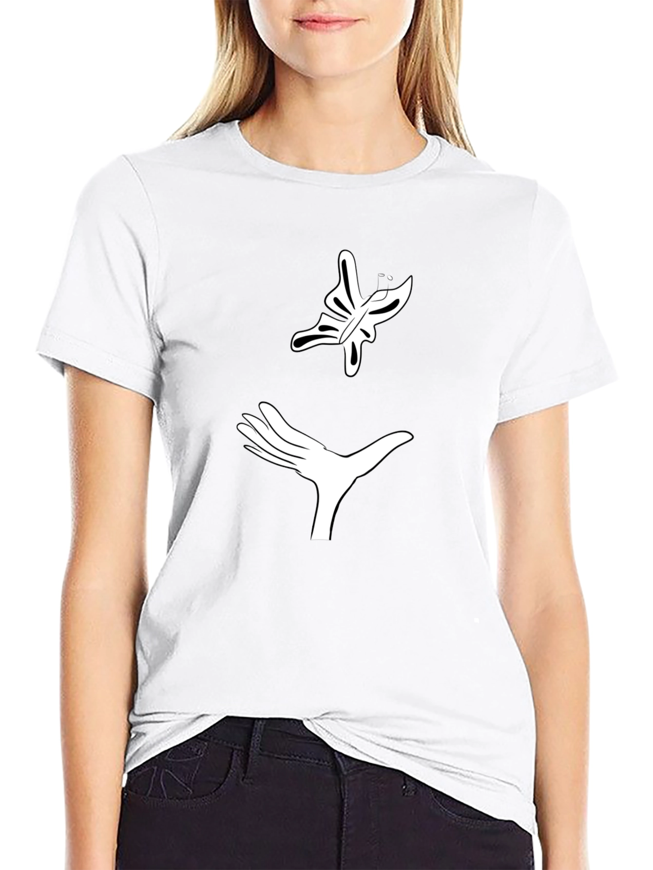 Butterfly Release Black T-Shirt - Graphic Tee