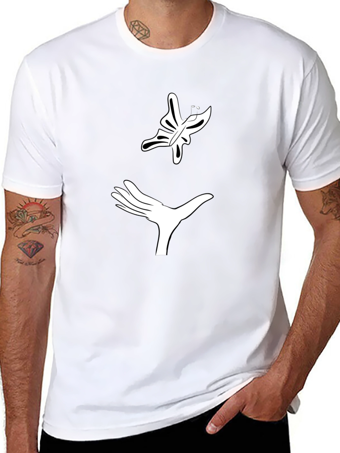 Butterfly Release Black T-Shirt - Graphic Tee