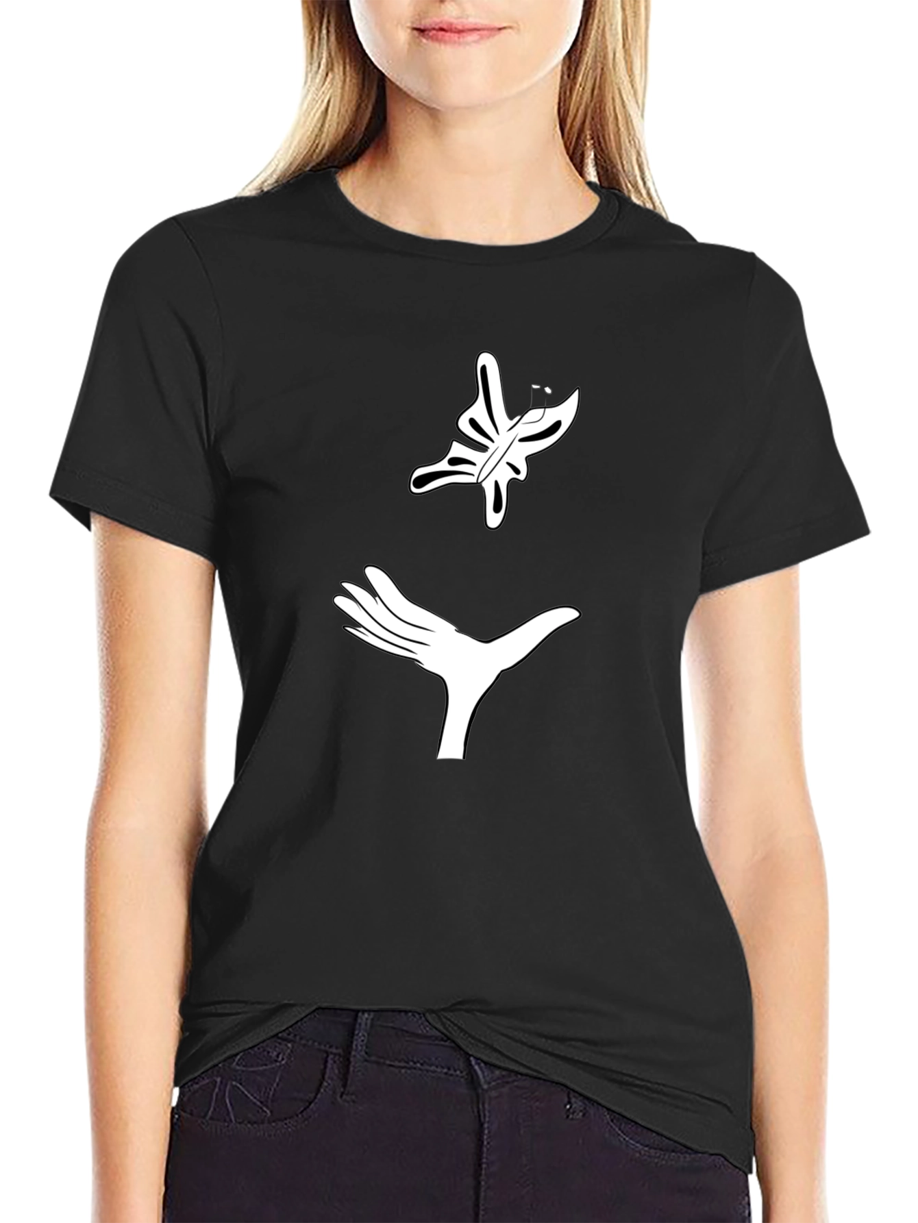 Butterfly Release Black T-Shirt - Graphic Tee