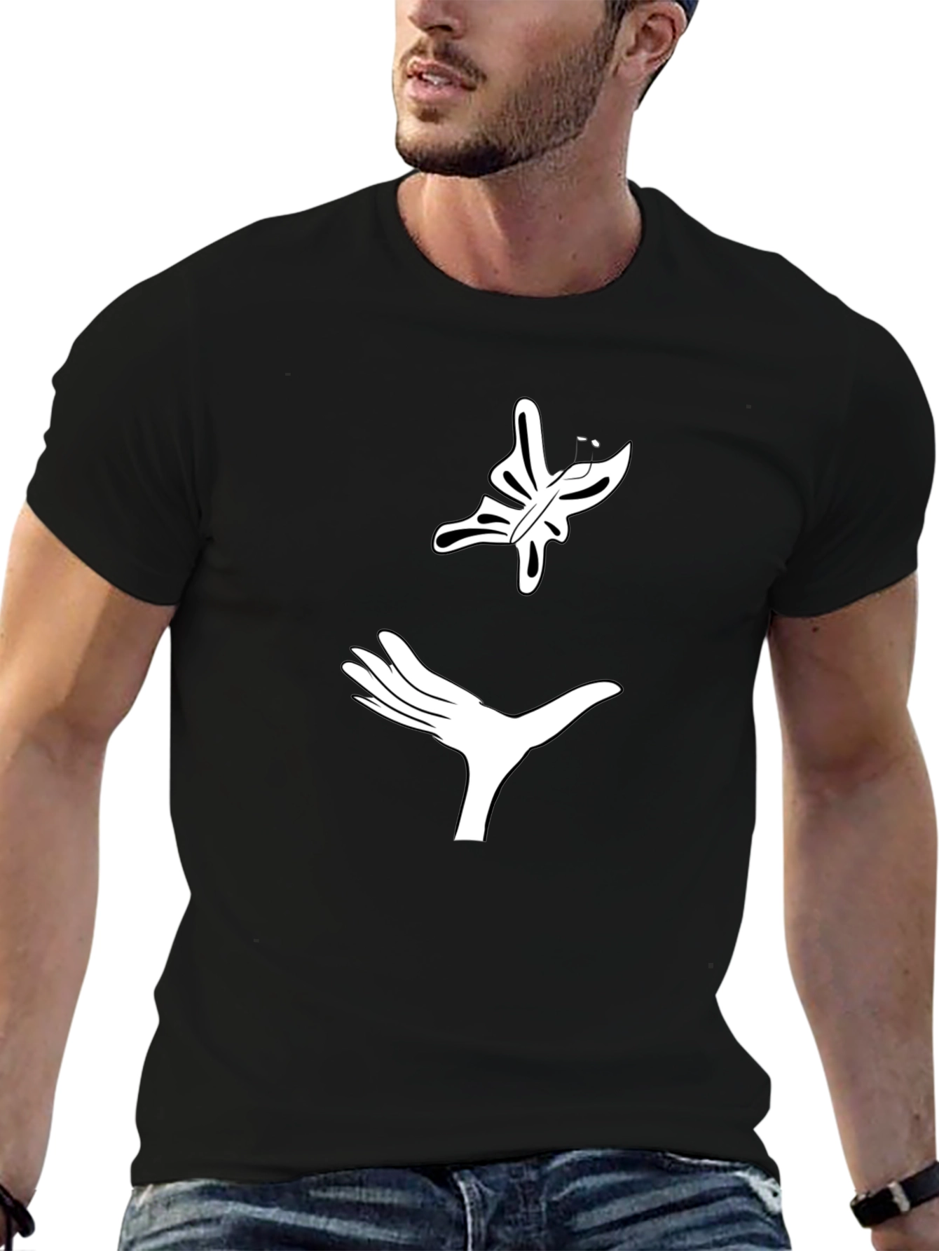 Butterfly Release Black T-Shirt - Graphic Tee