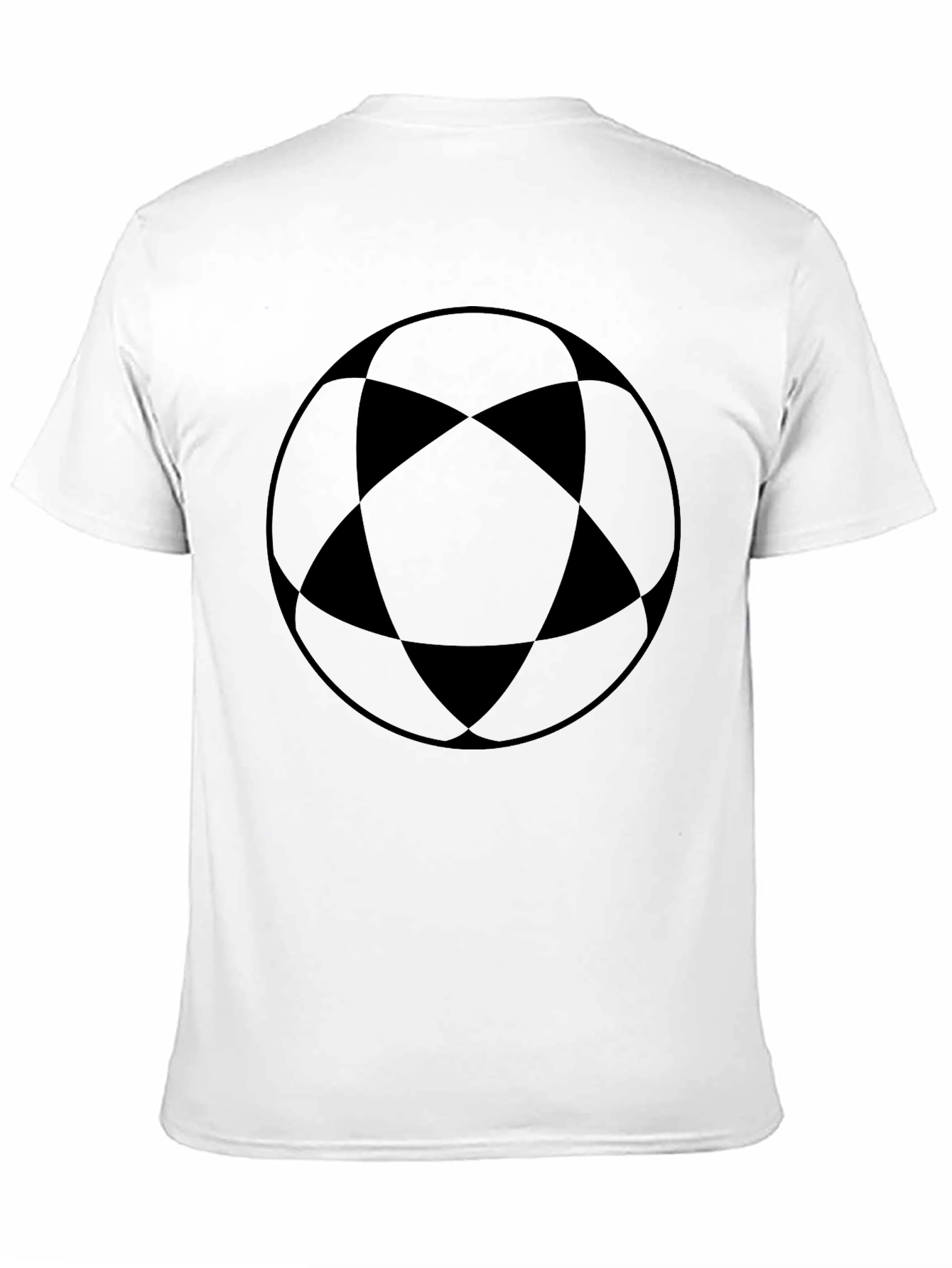 Geometric Orb Graphic Tee - Black