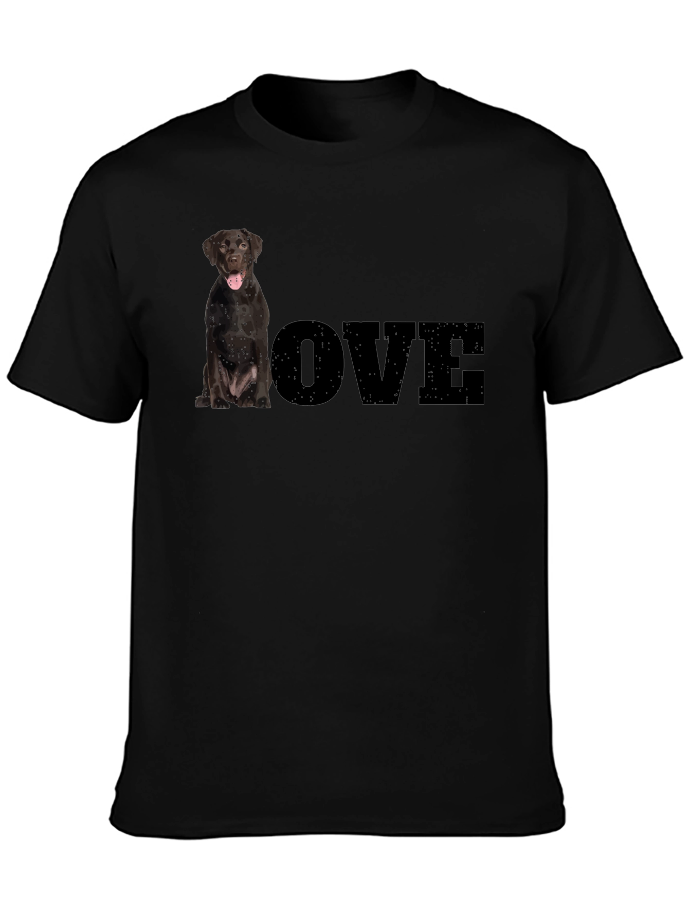 Dog Lover T-Shirt - Black Labrador LOVE