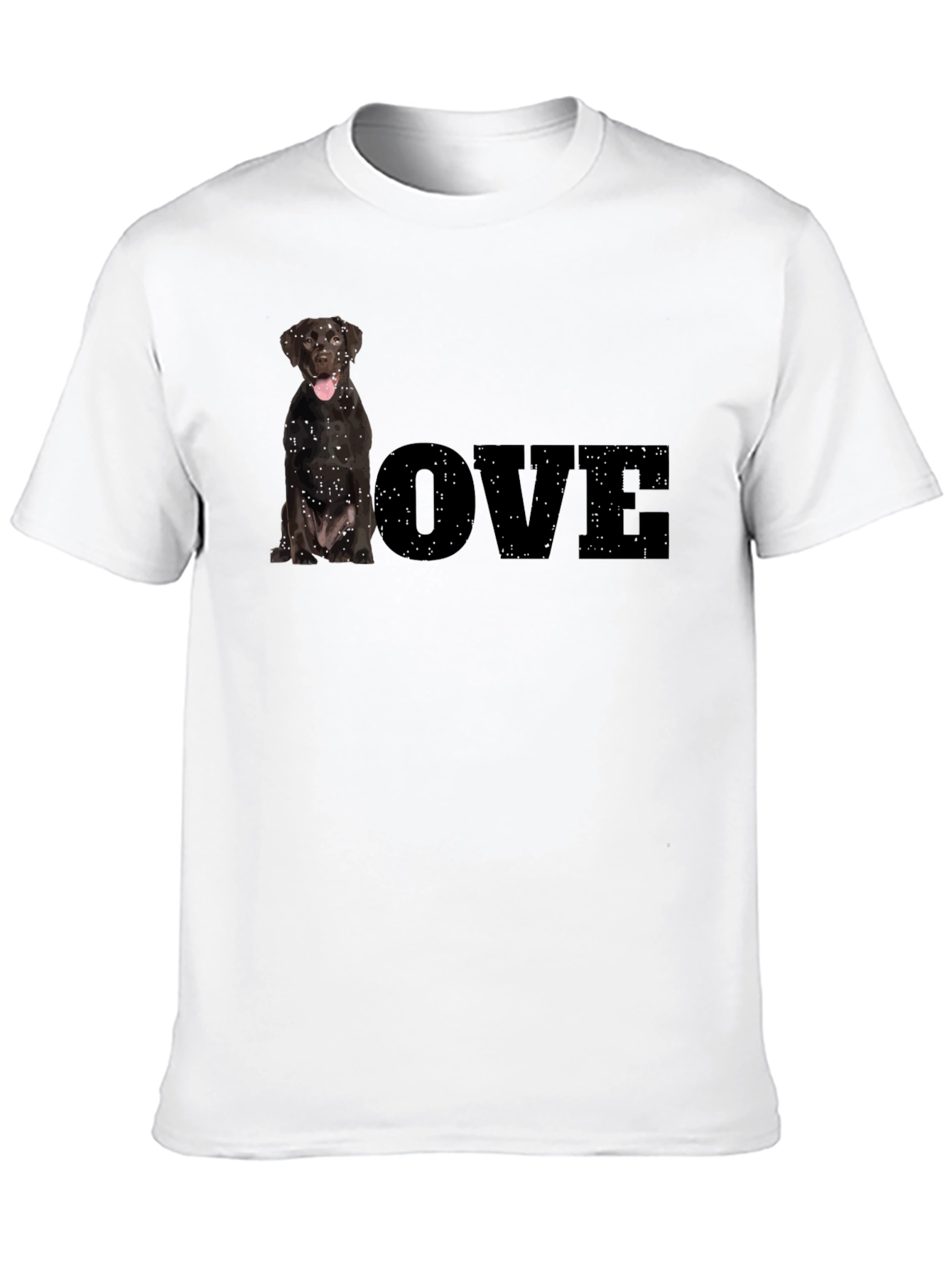 Dog Lover T-Shirt - Black Labrador LOVE
