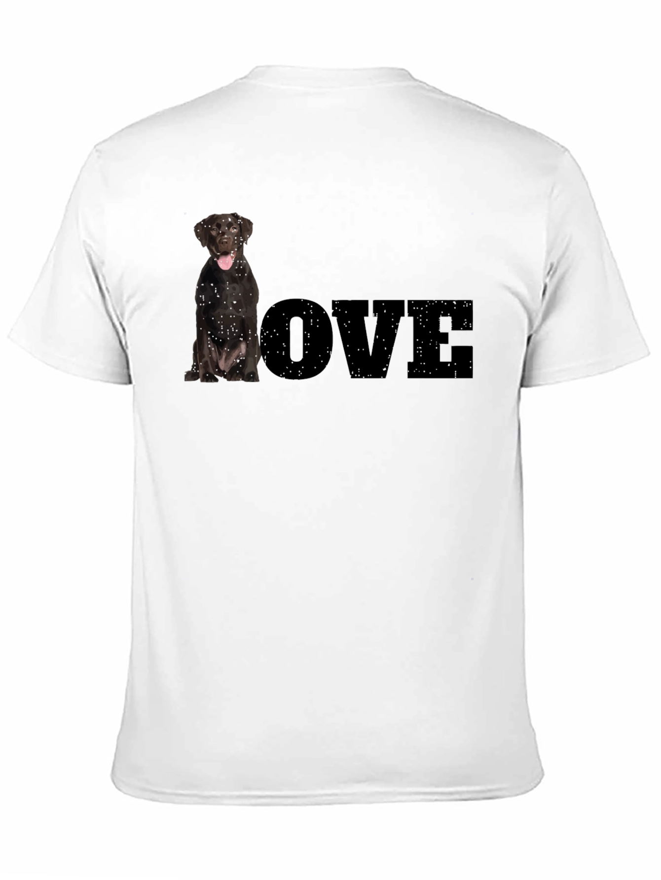 Dog Lover T-Shirt - Black Labrador LOVE