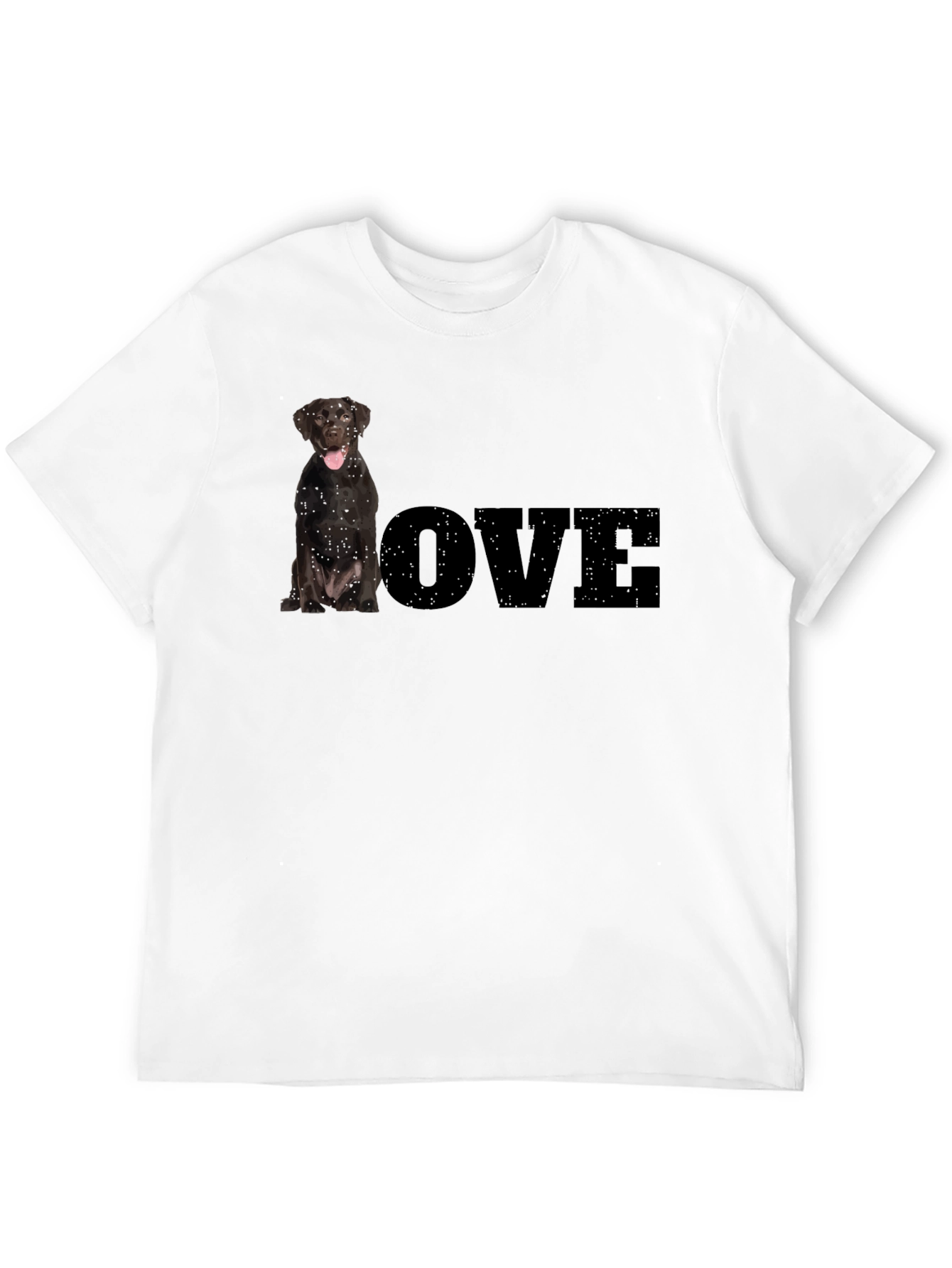 Dog Lover T-Shirt - Black Labrador LOVE