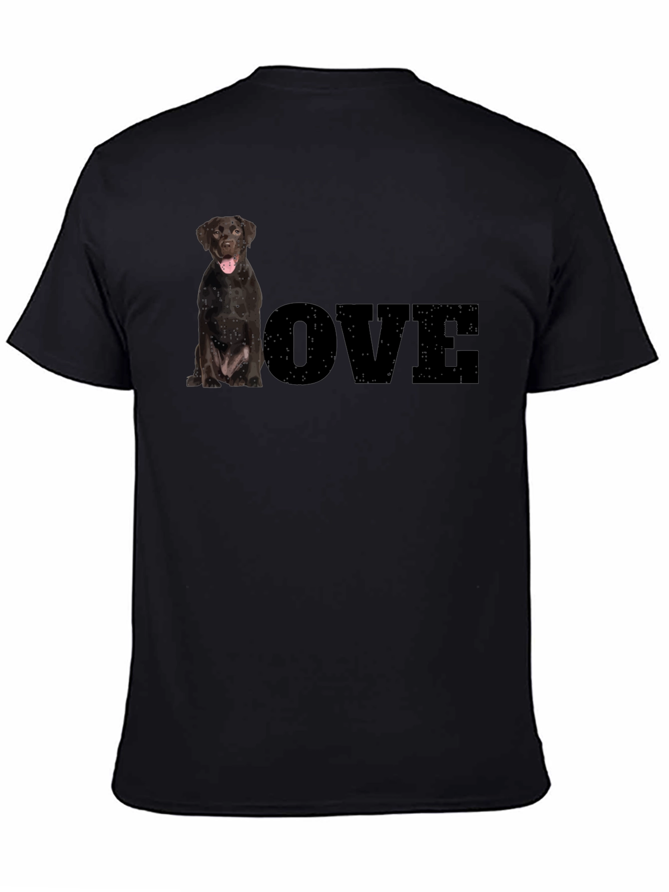 Dog Lover T-Shirt - Black Labrador LOVE