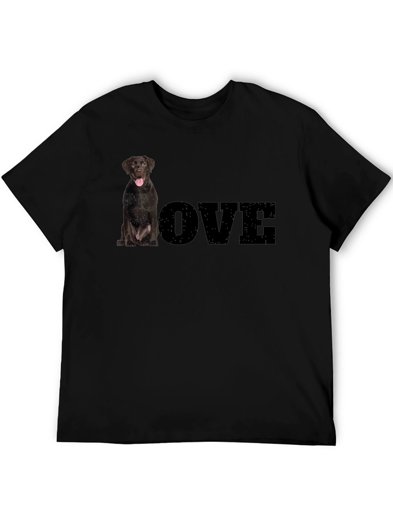 Dog Lover T-Shirt - Black Labrador LOVE