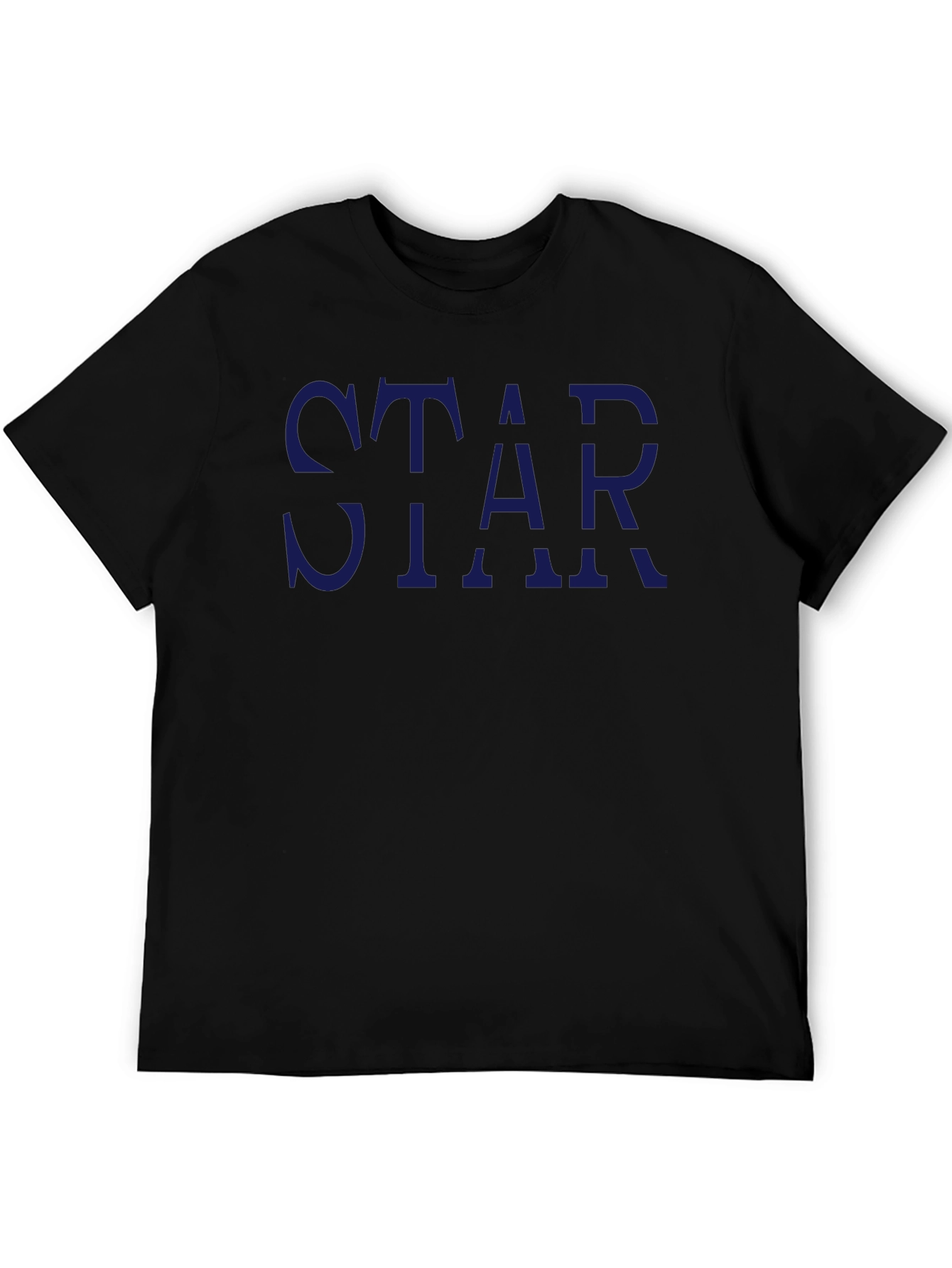 Star Graphic Print Crew Neck T-Shirt