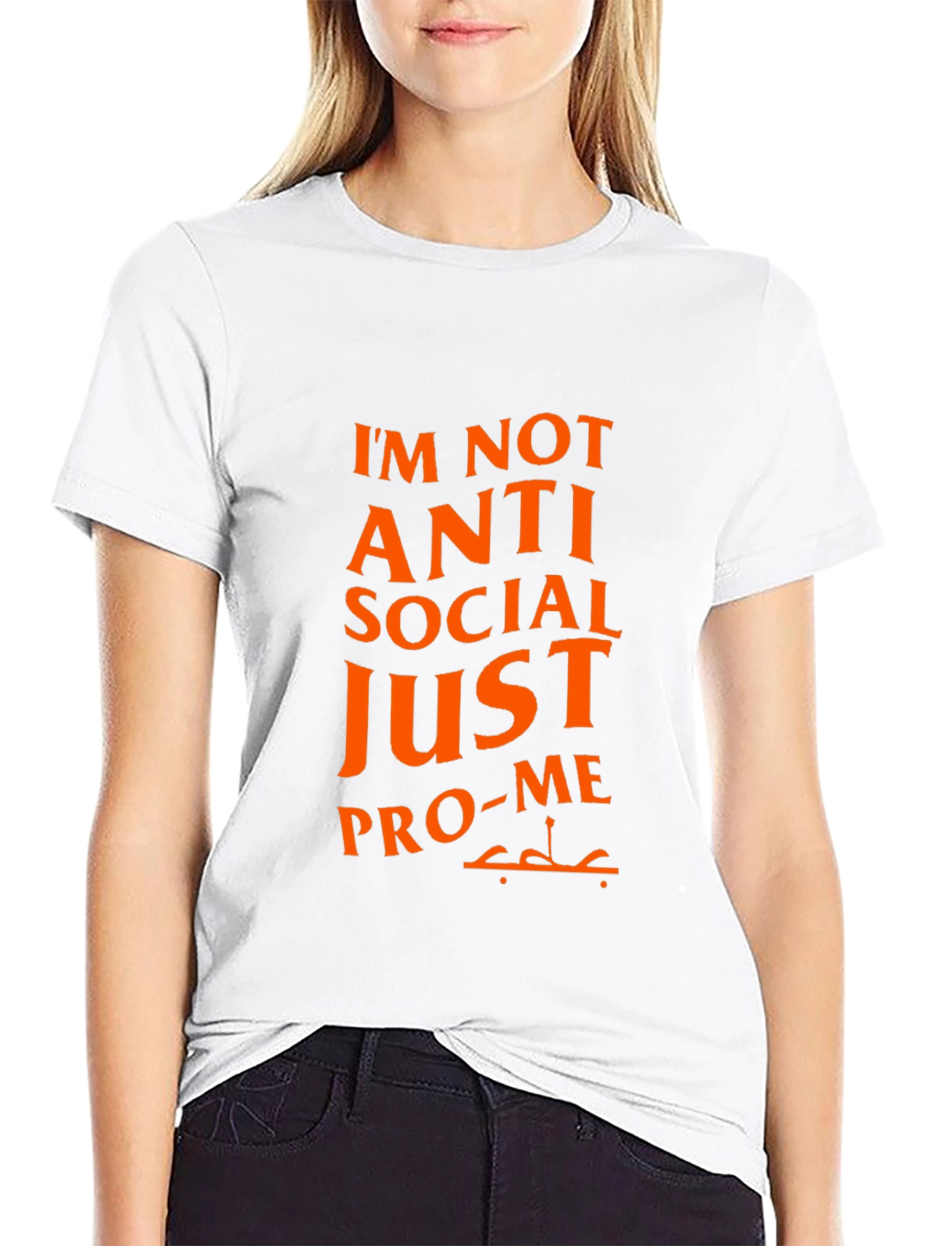 Pro-Me Graphic Tee - Anti Social Funny T-Shirt