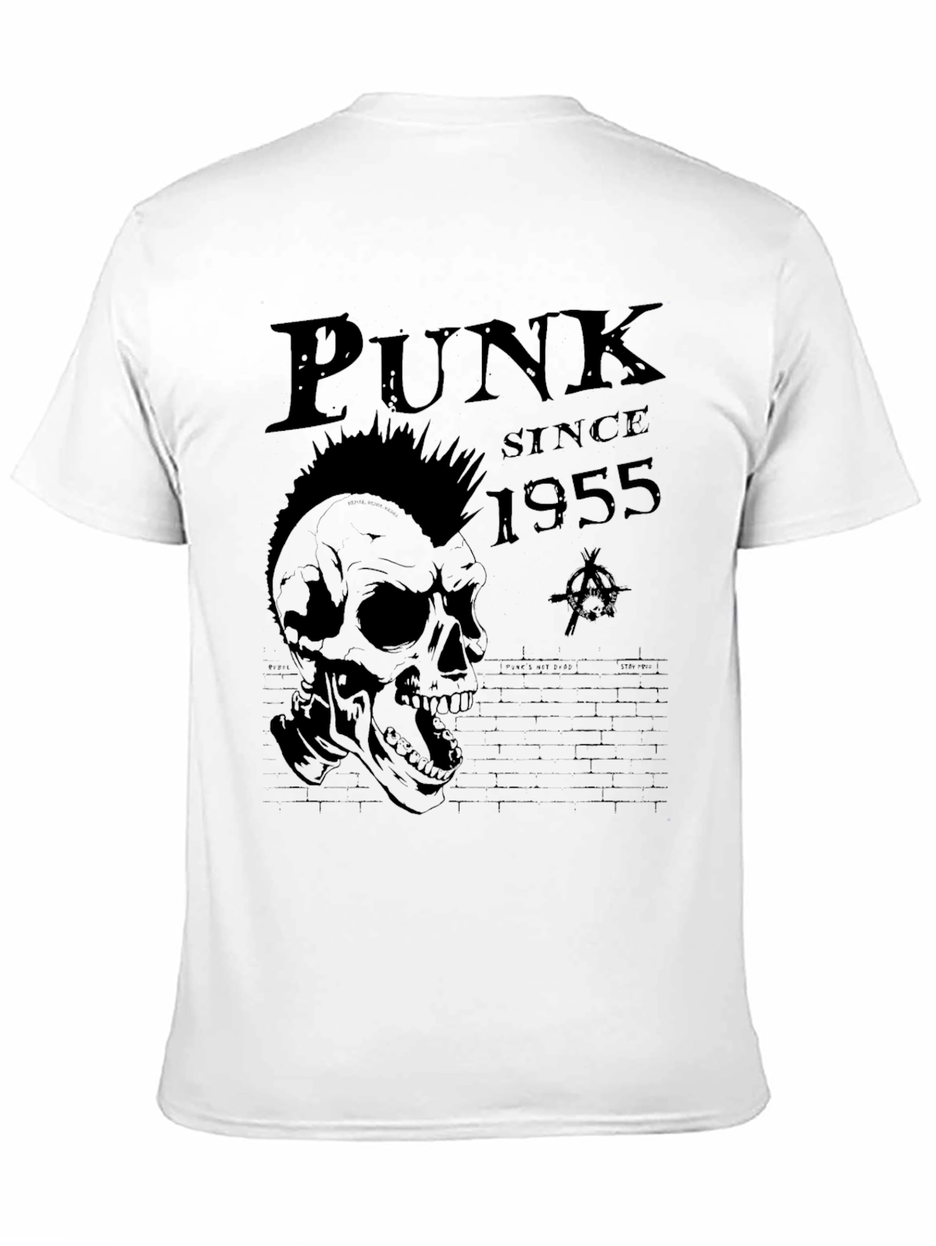 Punk Since 1955 Graphic Tee - Skull Design