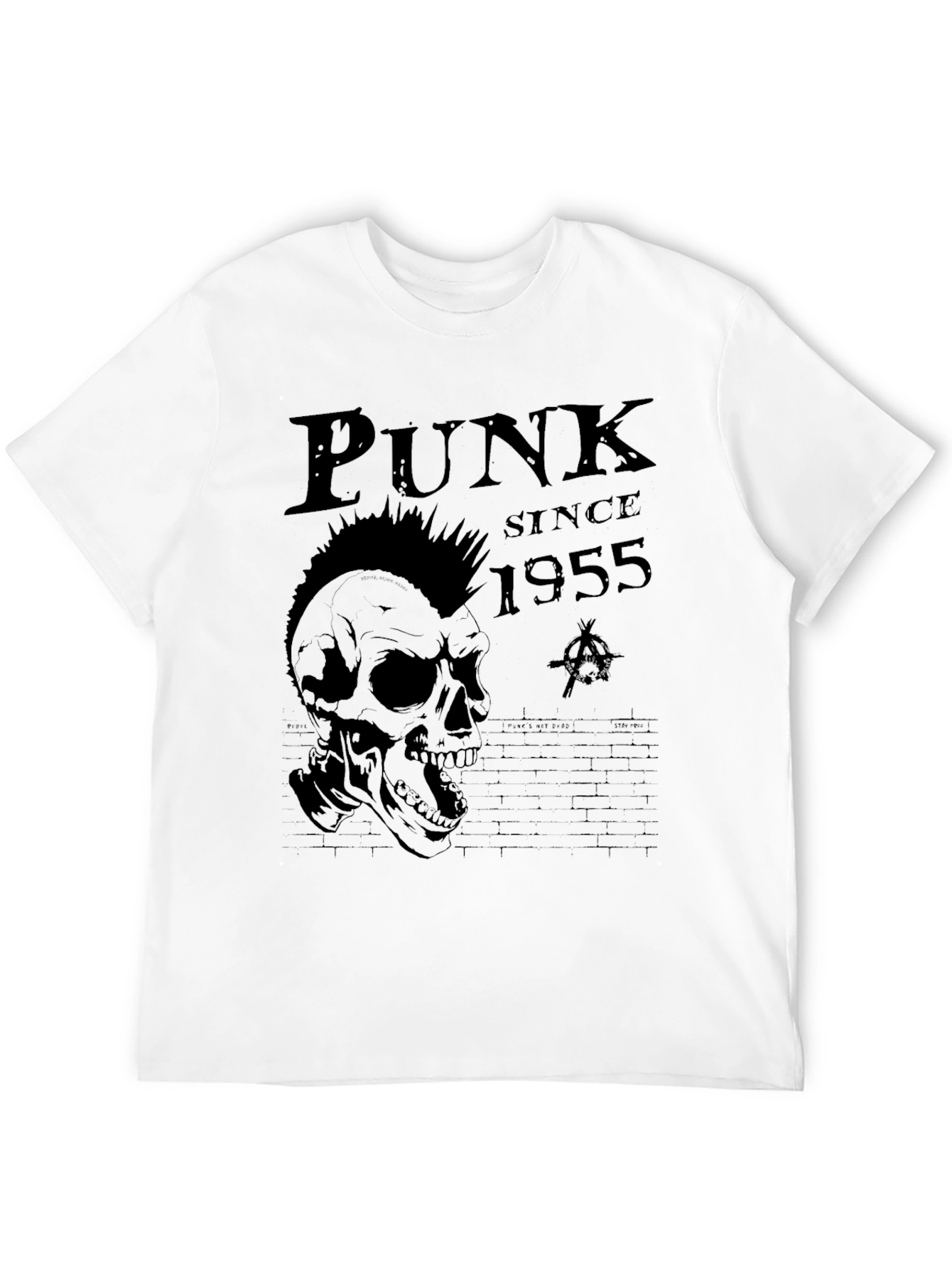 Punk Since 1955 Graphic Tee - Skull Design