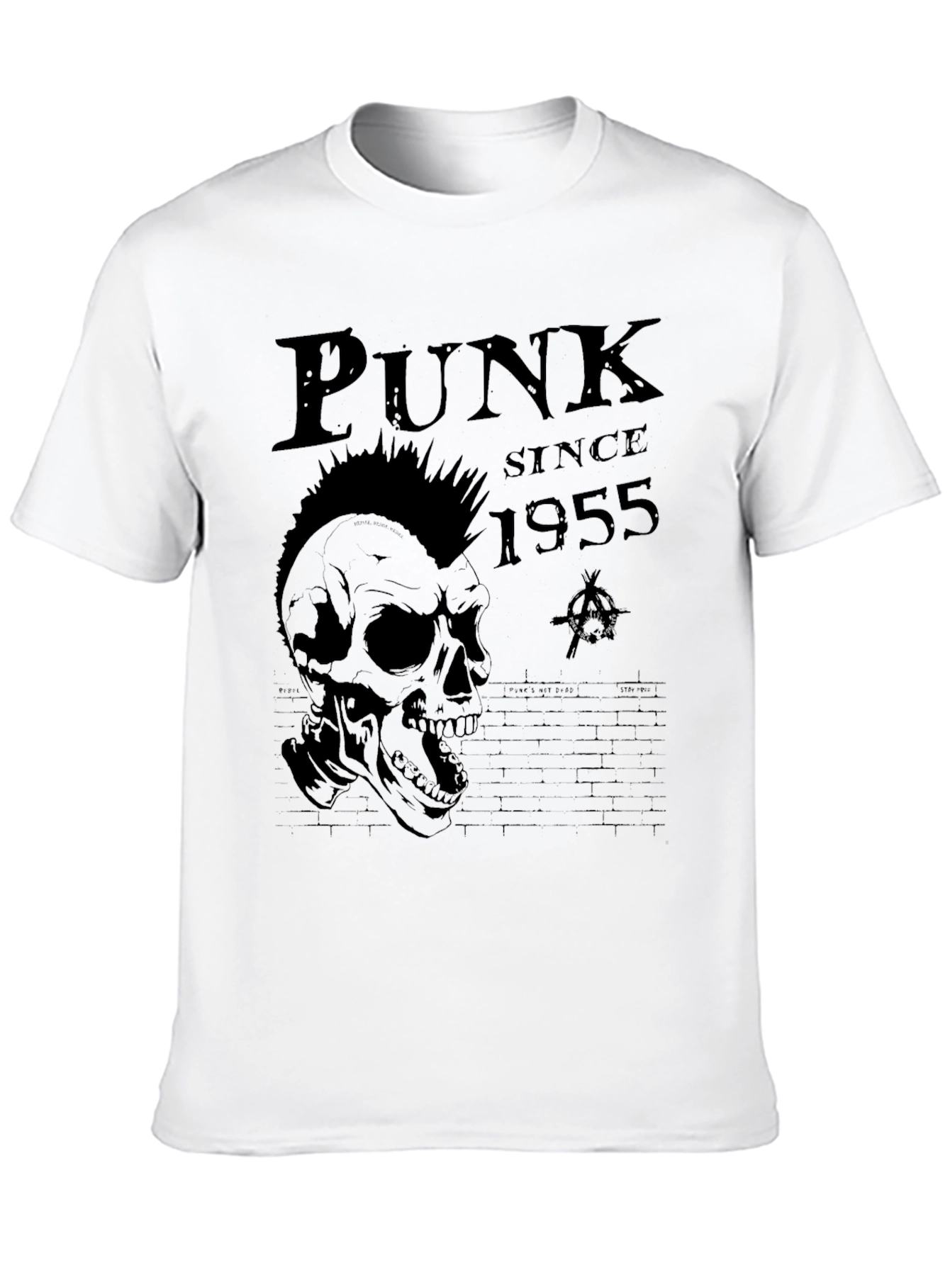 Punk Since 1955 Graphic Tee - Skull Design
